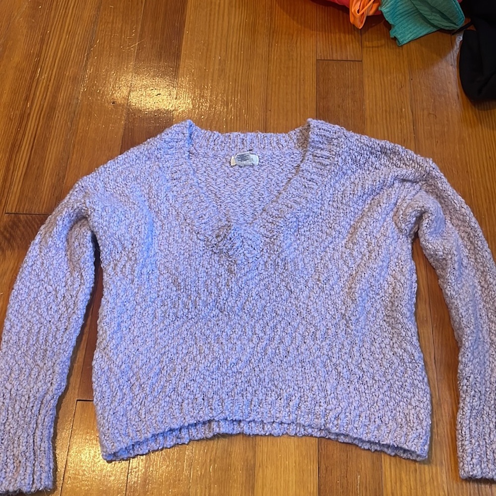 Cropped sweater.